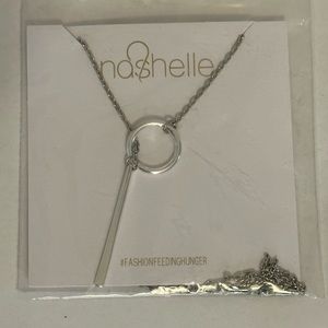 Nashelle “Heather Drop Lariat” Necklace